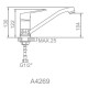 Кухонный смеситель Accoona A4269 низкий - 2