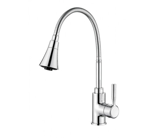 Кухонный смеситель Accoona-a4890-4 с гибким изливом хром