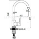 Кухонный смеситель Ledeme L-4134-2 высокий хром - 6