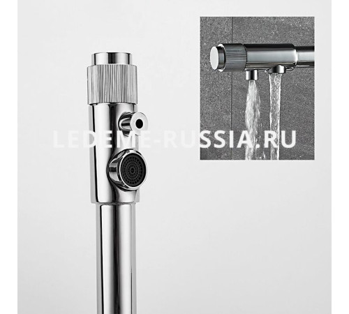 Кухонный смеситель Ledeme L-4155-3 хром с фильтром для питьевой воды - 2