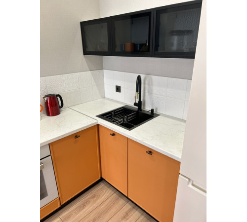 Кухня угловая Марта 1.6 на 2.2 м горчица - 4