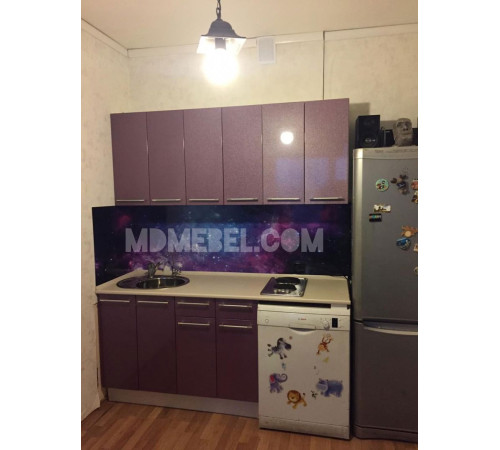 Кухня Олива 1.8 м сиреневый металлик