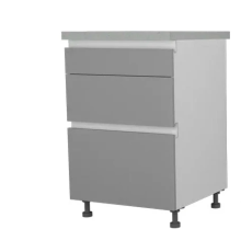 Шкаф Виано нижний c профилем GOLA с 3 ящиками 600