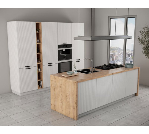 Кухня Фенис 2.6 м 3D айс