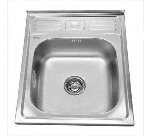 Мойка накладная из нержавеющей стали Sinklight 50х60 (0,8х180)