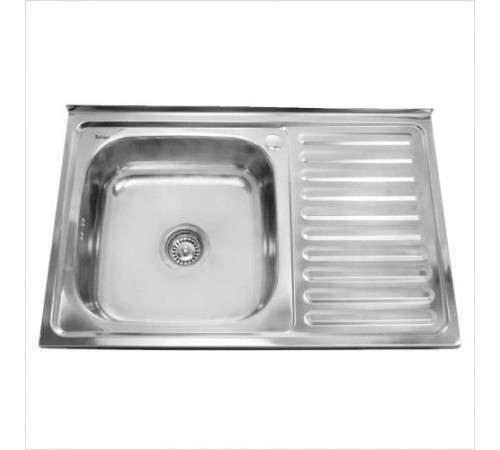 Мойка накладная из нержавеющей стали Sinklight 50х80 левая (0,8х180)