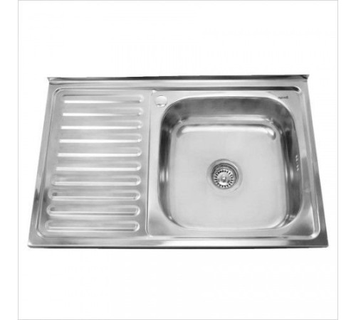 Мойка накладная из нержавеющей стали Sinklight 50х80 правая (0,6х160)