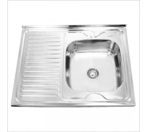 Мойка накладная из нержавеющей стали Sinklight 60х80 правая (0,6х160)